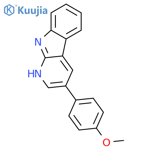1H-Pyrido[2,3-b]indole, 3-(4-methoxyphenyl)- structure