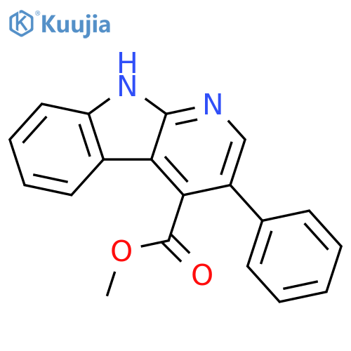 1H-Pyrido[2,3-b]indole-4-carboxylic acid, 3-phenyl-, methyl ester structure
