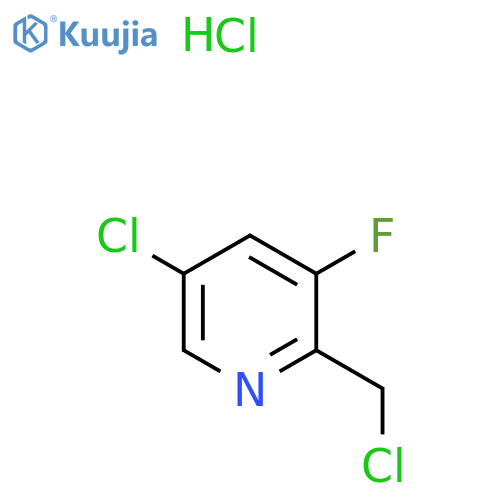 5-Chloro-2-(chloromethyl)-3-fluoropyridine hydrochloride structure