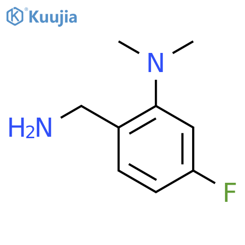 2-(aminomethyl)-5-fluoro-N,N-dimethylaniline structure