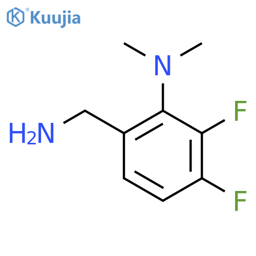6-(aminomethyl)-2,3-difluoro-N,N-dimethylaniline structure