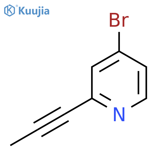 4-Bromo-2-(prop-1-yn-1-yl)pyridine structure