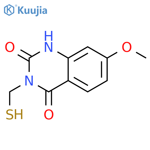 2,4(1H,3H)-Quinazolinedione, 3-(mercaptomethyl)-7-methoxy- structure