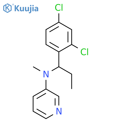 N-[1-(2,4-Dichlorophenyl)propyl]-N-methylpyridin-3-amine structure