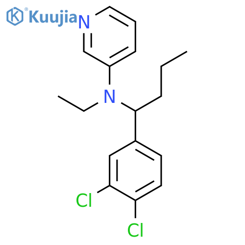 3-Pyridinamine, N-[1-(3,4-dichlorophenyl)butyl]-N-ethyl- structure