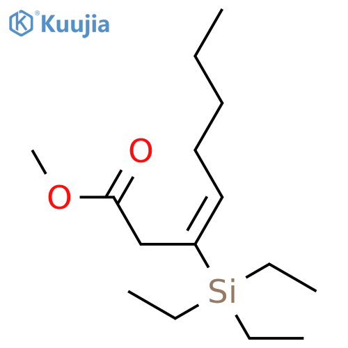 3-Octenoic acid, 3-(triethylsilyl)-, methyl ester, (Z)- structure