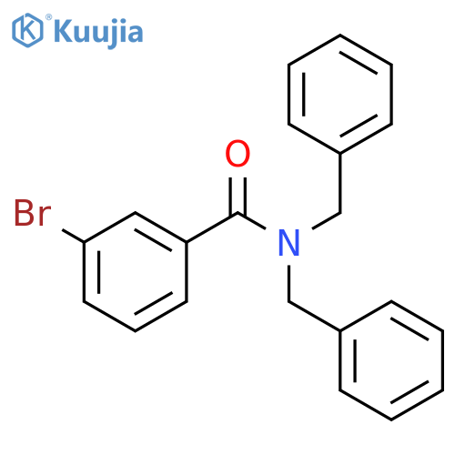 Benzamide, 3-bromo-N,N-bis(phenylmethyl)- structure