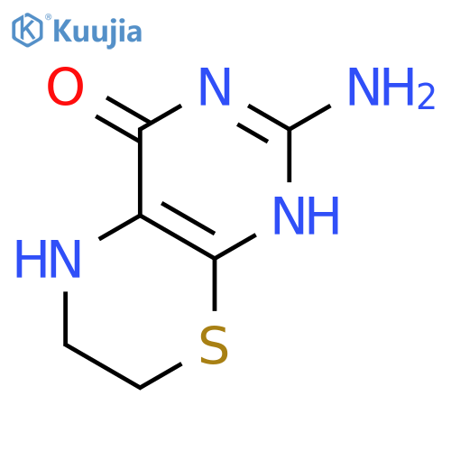 4H-PYRIMIDO[4,5-B][1,4]THIAZIN-4-ONE, 2-AMINO-1,5,6,7-TETRAHYDRO- structure