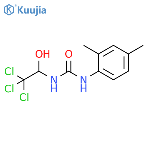 Urea, N-(2,4-dimethylphenyl)-N'-(2,2,2-trichloro-1-hydroxyethyl)- structure