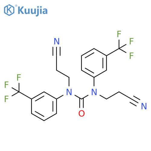 Urea, N,N'-bis(2-cyanoethyl)-N,N'-bis[3-(trifluoromethyl)phenyl]- structure