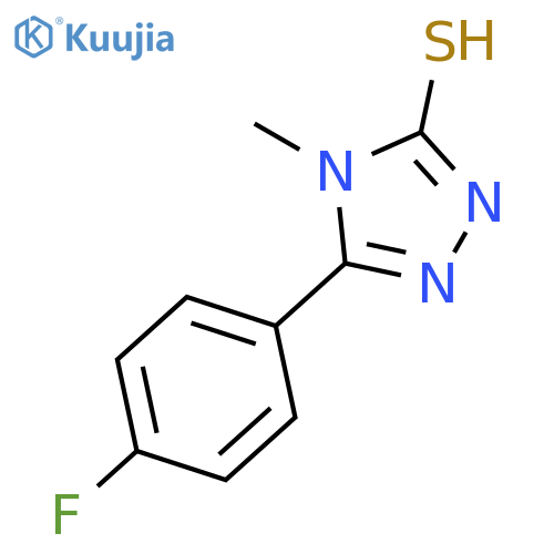 5-(4-Fluorophenyl)-4-methyl-4H-1,2,4-triazole-3-thiol structure