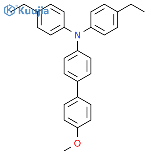 N,N-Bis(4-ethylphenyl)-4'-methoxy[1,1'-biphenyl]-4-amine structure