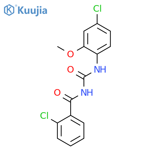 Benzamide, 2-chloro-N-[[(4-chloro-2-methoxyphenyl)amino]carbonyl]- structure