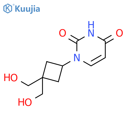 1-[3,3-bis(hydroxymethyl)cyclobutyl]pyrimidine-2,4(1H,3H)-dione structure