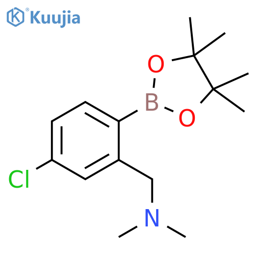4-Chloro-2-(N,N-dimethylaminomethyl)phenylboronic acid, pinacol ester structure