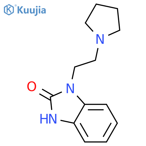2H-Benzimidazol-2-one, 1,3-dihydro-1-[2-(1-pyrrolidinyl)ethyl]- structure