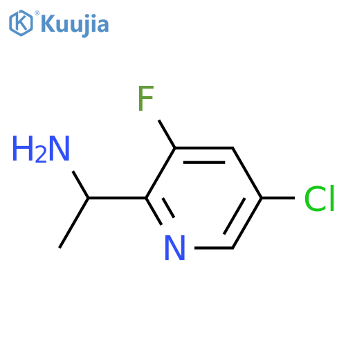 1-(5-chloro-3-fluoro-2-pyridyl)ethanamine structure