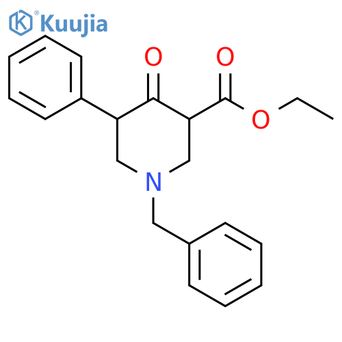 Ethyl 1-benzyl-4-oxo-5-phenylpiperidine-3-carboxylate structure