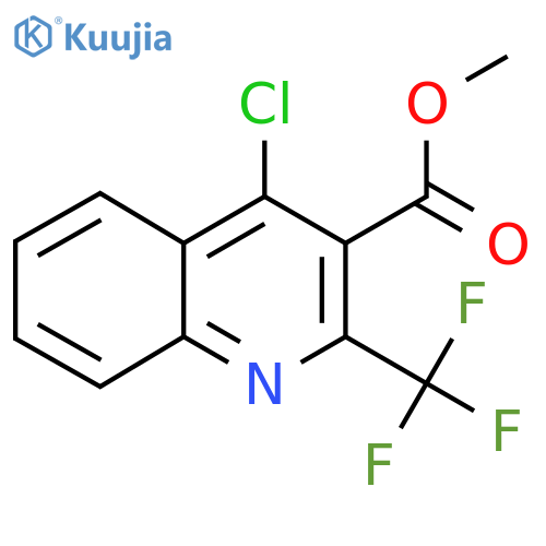 Methyl 4-chloro-2-(trifluoromethyl)quinoline-3-carboxylate structure