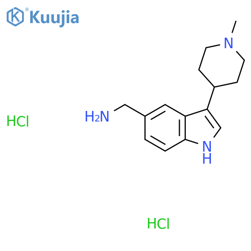(3-(1-Methylpiperidin-4-yl)-1H-indol-5-yl)methanamine dihydrochloride structure
