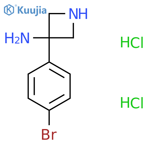 3-(4-Bromophenyl)azetidin-3-amine dihydrochloride structure