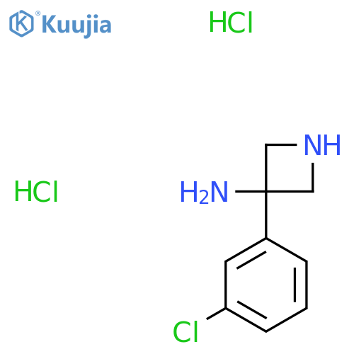 3-(3-Chlorophenyl)azetidin-3-amine dihydrochloride structure