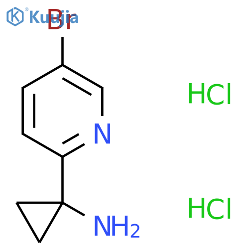 1-(5-Bromopyridin-2-yl)cyclopropanamine dihydrochloride structure