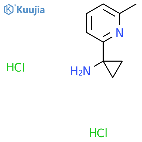 1-(6-Methylpyridin-2-yl)cyclopropanamine dihydrochloride structure