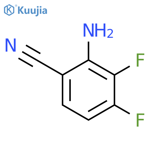 2-Amino-3,4-difluorobenzonitrile structure