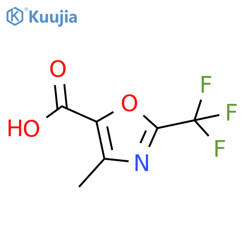 4-methyl-2-(trifluoromethyl)-1,3-oxazole-5-carboxylic acid structure