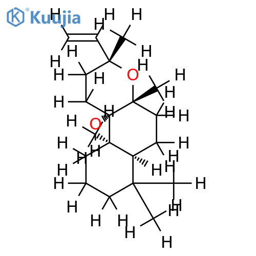 8,13-epoxy-9alpha-hydroxy-labd-14-ene structure