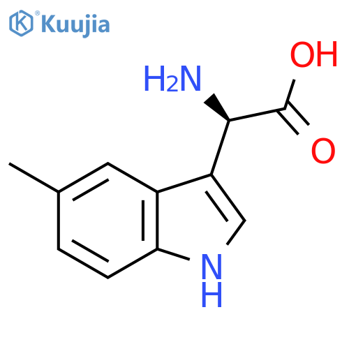 (R)-2-Amino-2-(5-methyl-1H-indol-3-YL)acetic acid structure