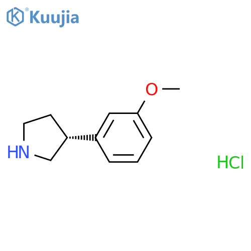 (R)-3-(3-METHOXYPHENYL)PYRROLIDINE HCL structure