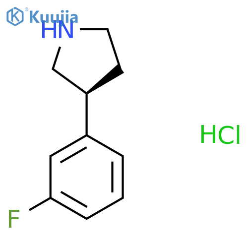 (S)-3-(3-Fluorophenyl)pyrrolidine hydrochloride structure