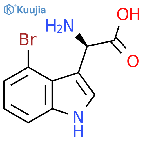 (R)-2-Amino-2-(4-bromo-1H-indol-3-YL)acetic acid structure