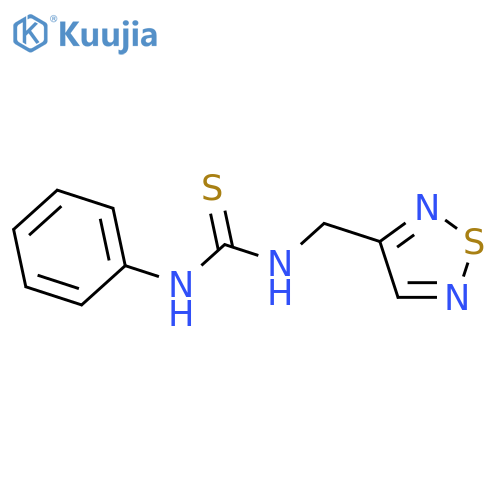 Thiourea, N-phenyl-N'-(1,2,5-thiadiazol-3-ylmethyl)- structure