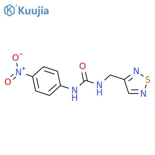 Urea, N-(4-nitrophenyl)-N'-(1,2,5-thiadiazol-3-ylmethyl)- structure