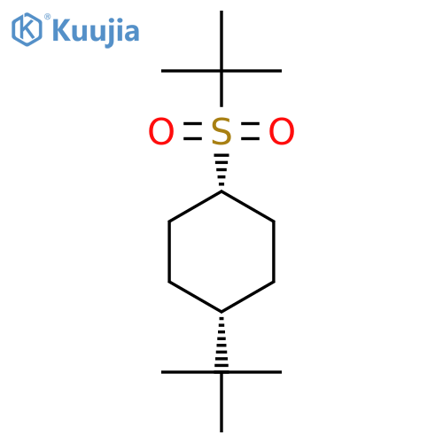 Cyclohexane, 1-(1,1-dimethylethyl)-4-[(1,1-dimethylethyl)sulfonyl]-, cis- structure