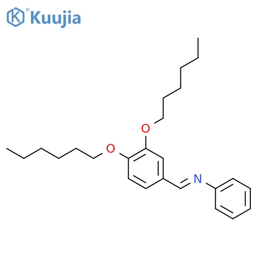 Benzenamine, N-[[3,4-bis(hexyloxy)phenyl]methylene]-, (E)- structure