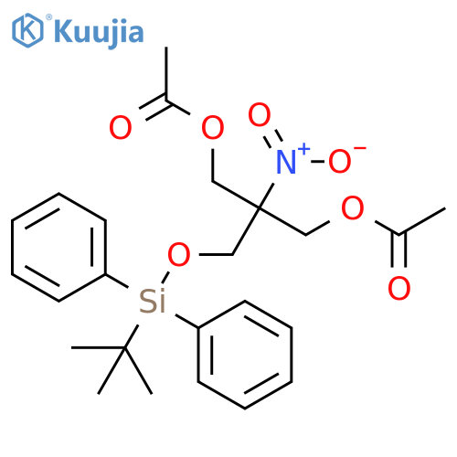 1,3-Propanediol, 2-[[[(1,1-dimethylethyl)diphenylsilyl]oxy]methyl]-2-nitro-,diacetate (ester) structure