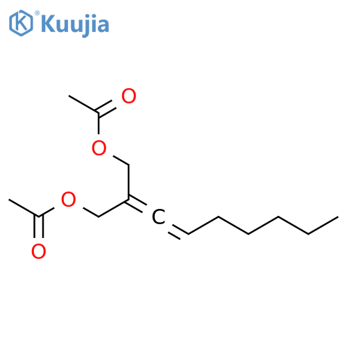 1,3-Propanediol, 2-(1-heptenylidene)-, diacetate structure