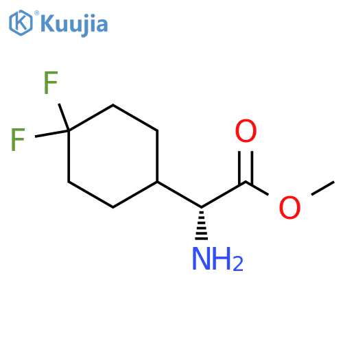 methyl (2R)-2-amino-2-(4,4-difluorocyclohexyl)acetate structure