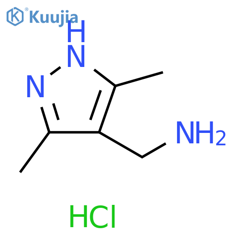 (3,5-dimethyl-1H-pyrazol-4-yl)methanamine hydrochloride structure