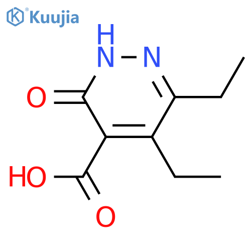 5,6-Diethyl-3-oxo-2,3-dihydropyridazine-4-carboxylic acid structure