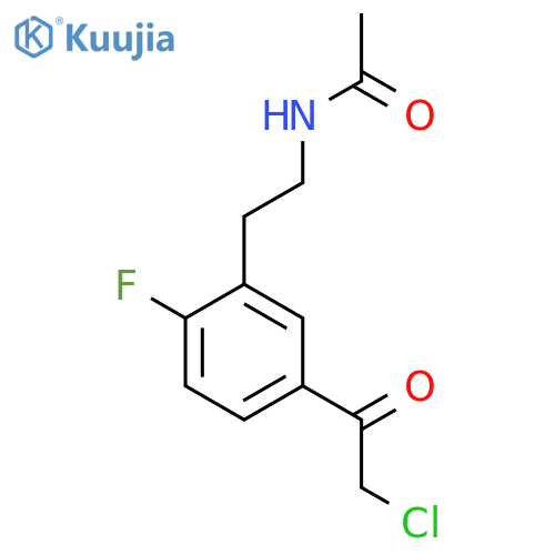 N-{2-5-(2-chloroacetyl)-2-fluorophenylethyl}acetamide structure