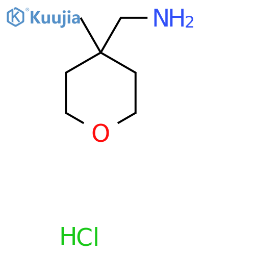 1-(4-methyloxan-4-yl)methanamine hydrochloride structure