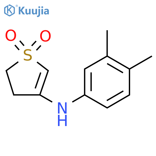 4-(3,4-dimethylphenyl)amino-2,3-dihydro-1lambda6-thiophene-1,1-dione structure