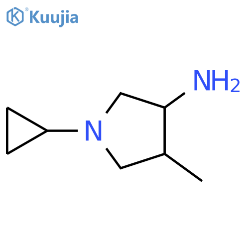 1-cyclopropyl-4-methylpyrrolidin-3-amine structure