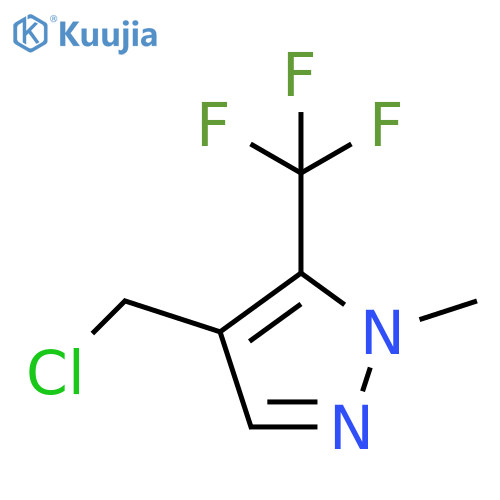 4-(chloromethyl)-1-methyl-5-(trifluoromethyl)-1H-pyrazole structure