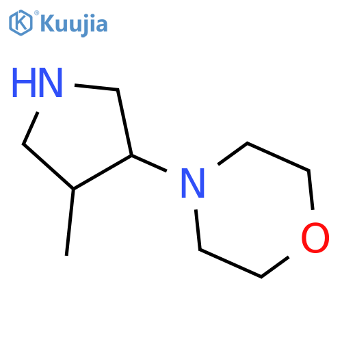 4-(4-methylpyrrolidin-3-yl)morpholine structure